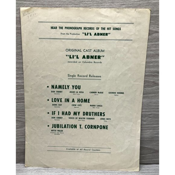 Piano Sheet Music Bernardine 1957 Vintage Johnny Mercer Pat Boone - Picture 4 of 4